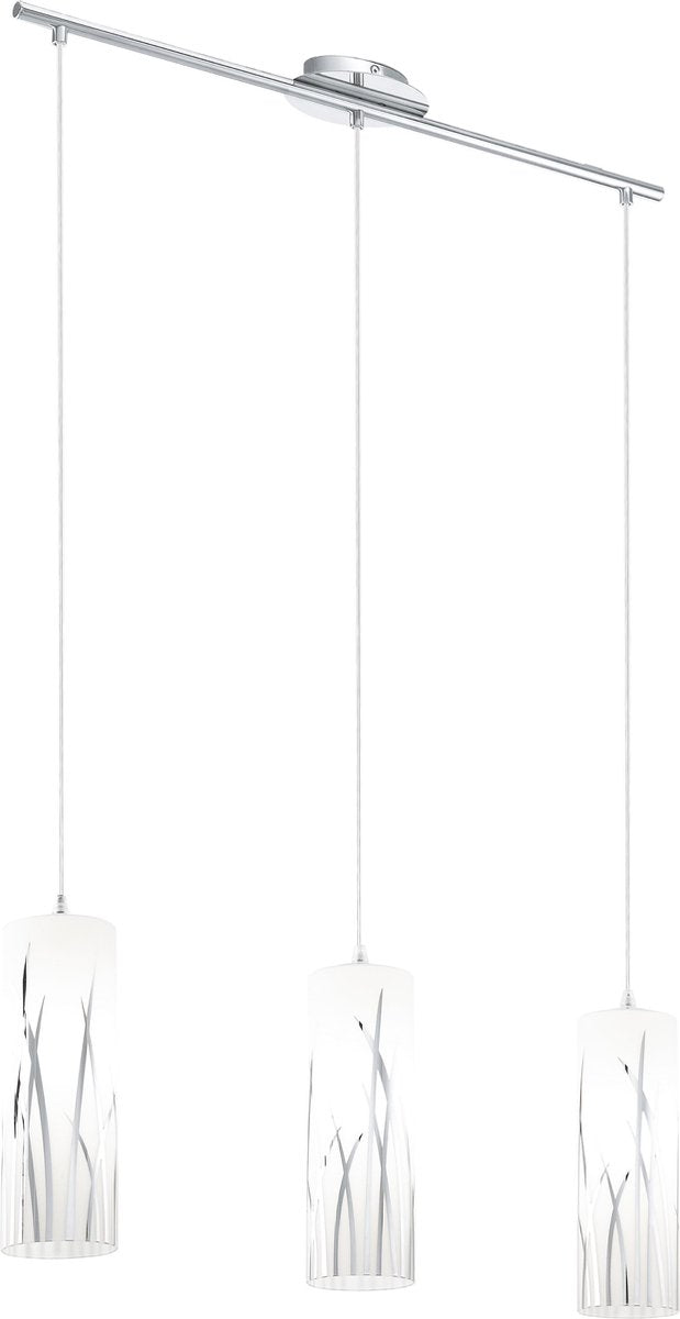 Eglo Rivato - Hängelampe - 3 Lichter - Weiß, Chrom