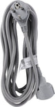 Q-Link-Verlängerungskabel - geerdet - flach - 3 x 1,5 mm² - 5 m - Textil - Silber
