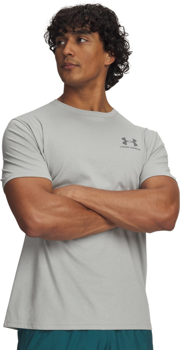 Under Armour UA M Sportstyle LC SS-Gry Herren-Sportshirt – Titan – Tongrün