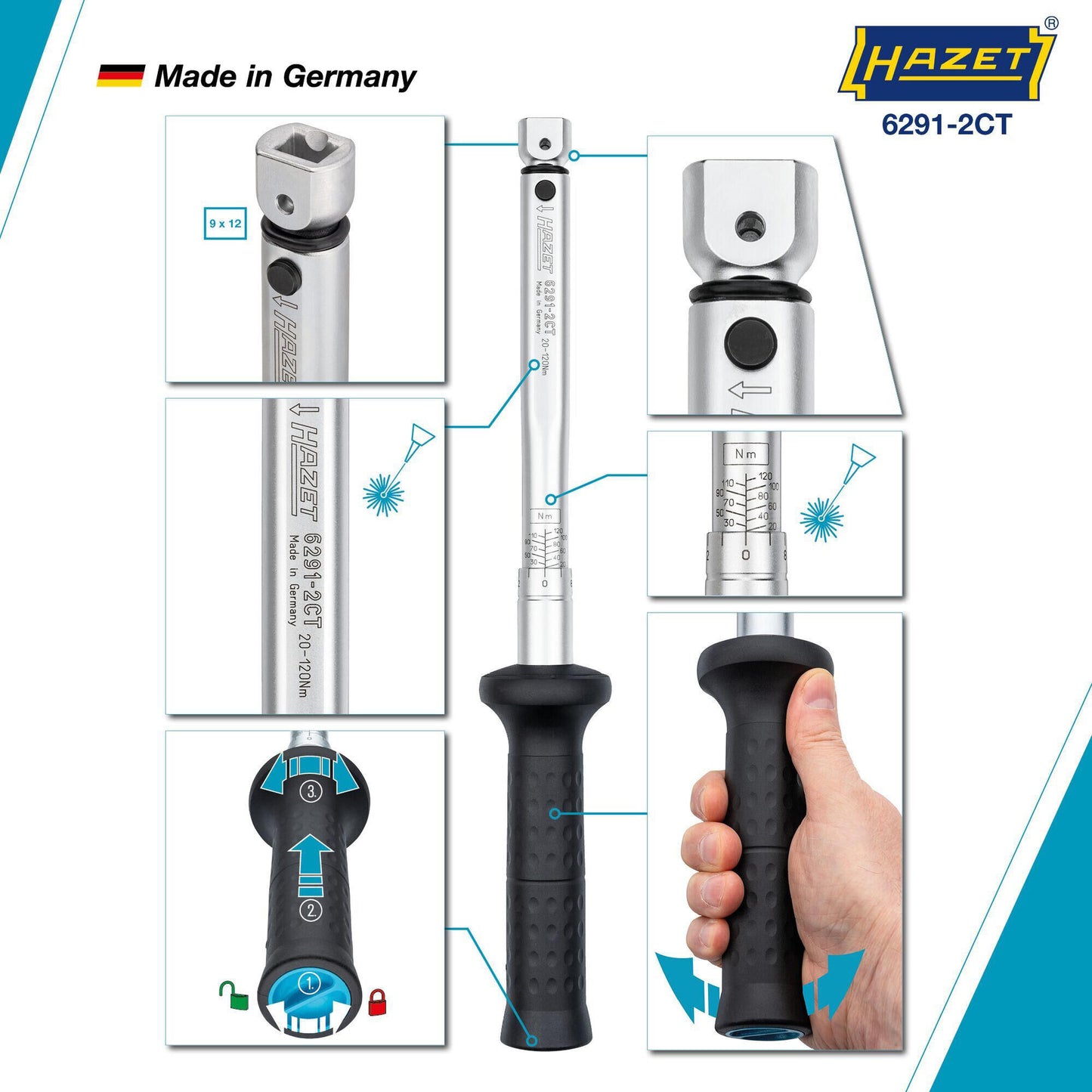 Hazet Drehmomentschlüssel 20-120 nm