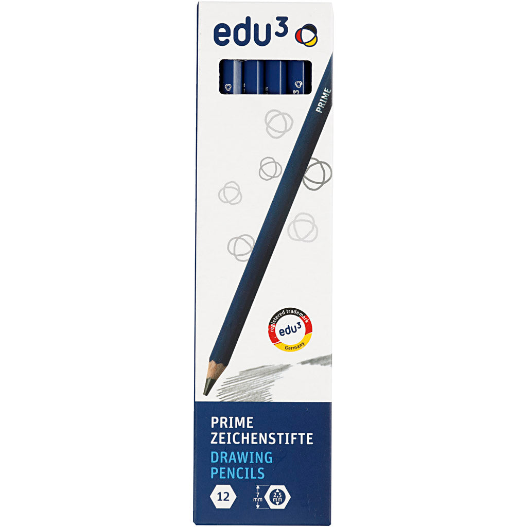 Edu3 Edu Zeichenstift, 6b, 12 Stück, 1 Box