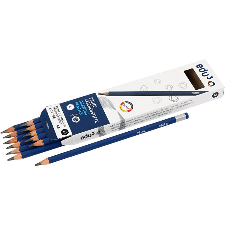 Edu3 Edu Zeichenstift, 6b, 12 Stück, 1 Box