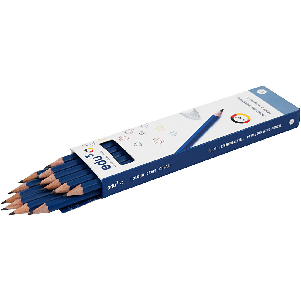 Edu3 Edu Zeichenstift, H, 12 Stück, 1 Box