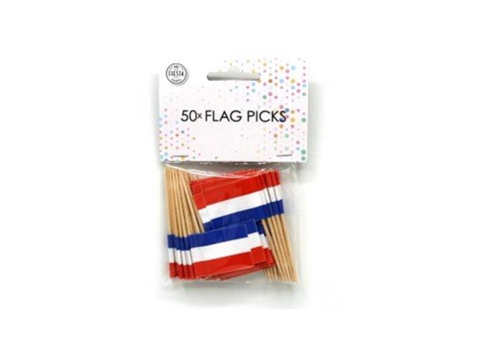 Globos Flaggenstäbe Niederlande Packung mit 12x50 Stück
