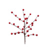 Decoris Kunstzweig mit Beeren rot 3x15x26cm