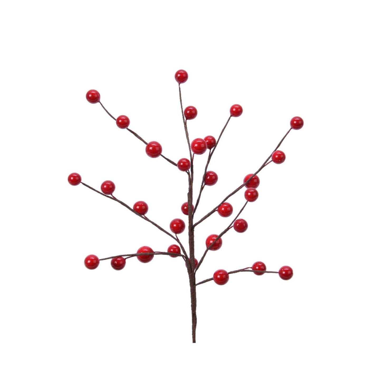 Decoris Kunstzweig mit Beeren rot 3x15x26cm