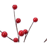 Decoris Kunstzweig mit Beeren rot 3x15x26cm - afbeelding 2
