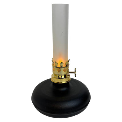 Mansion Atmosphäre LED Öllampe Flamme schwarz 13x13x21,5cm