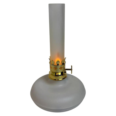 Mansion Atmosphäre LED Öllampe Flamme weiß 13x13x21,5cm