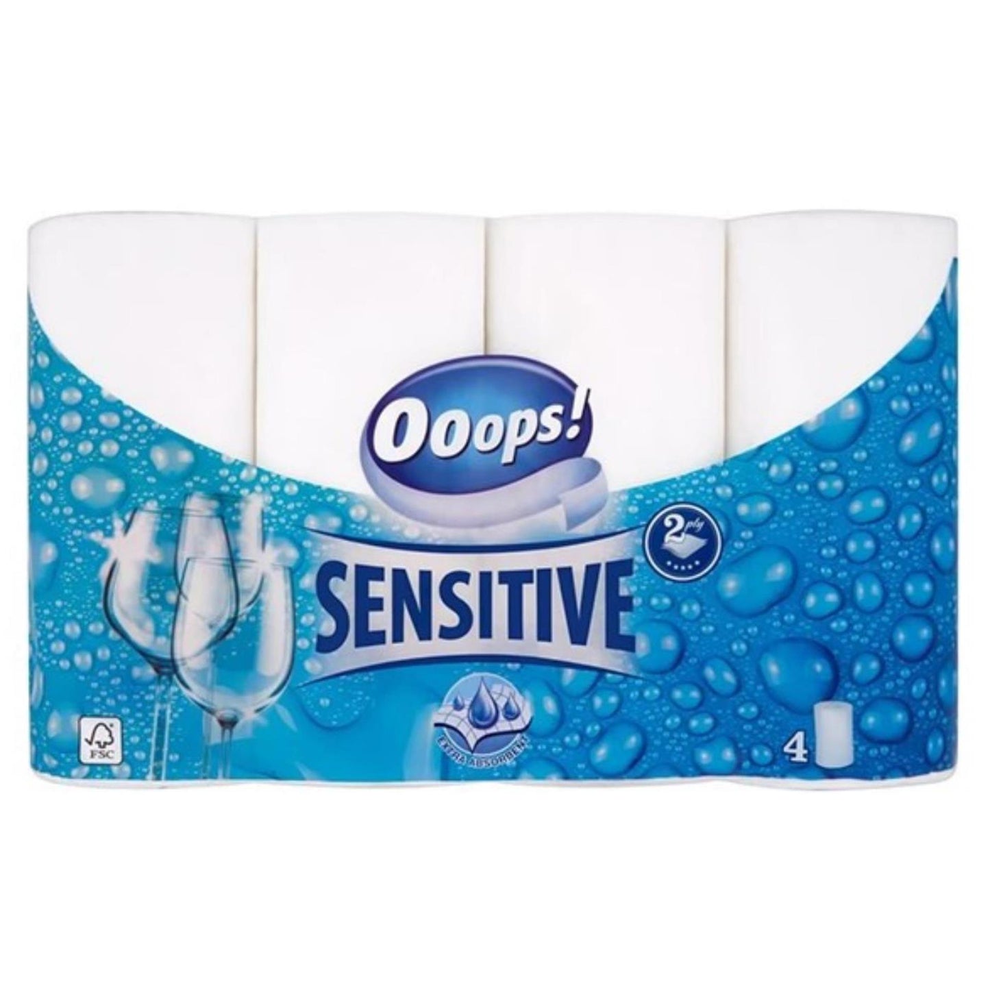 Ups! Küchenrolle 2-lagig 4er Pack