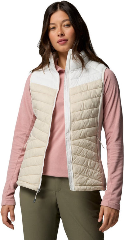 Columbia Powder Pass™ III Hybridweste Outdoor-Körperwärmer für Damen – Dark Stone, Sea Salt