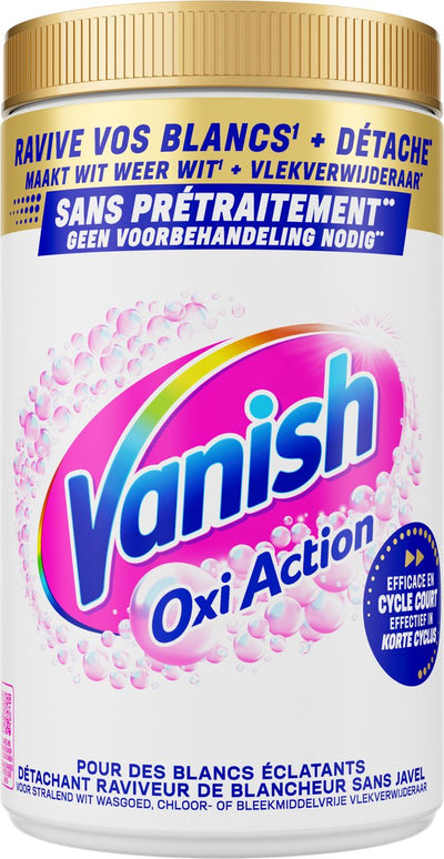 Vanish Oxi Action Whitening Booster Pulver – Fleckentferner für weiße Wäsche – 1,45 kg
