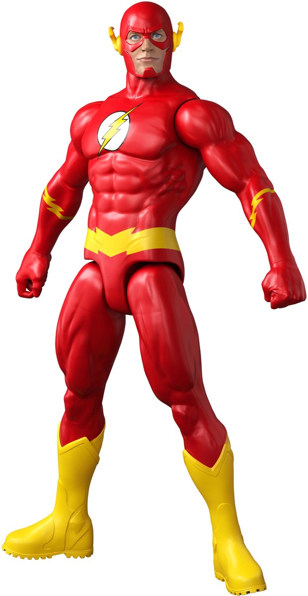 Mattel DC Comics DC The Flash 30 cm große Actionfigur – klassischer Superanzug mit 7 Gelenkpunkten