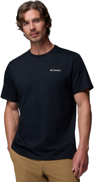 Columbia CSC™ Outdoor Back Graphic Tee Herren-Outdoor-Shirt – Schwarz, Sunscape