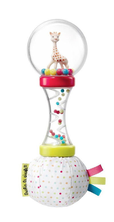 Sophie die Giraffe, weiche Maracas-Rassel – Babyspielzeug – Mutterschaftsgeschenk – Geschenk zur Babyparty – in weißer Geschenkbox – ab 3 Monaten – 6 x 6 x 17 cm