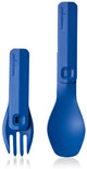 Human Gear – Gobites Duo Click – wiederverwendbar – leicht – Besteck – blau – Campingbesteck