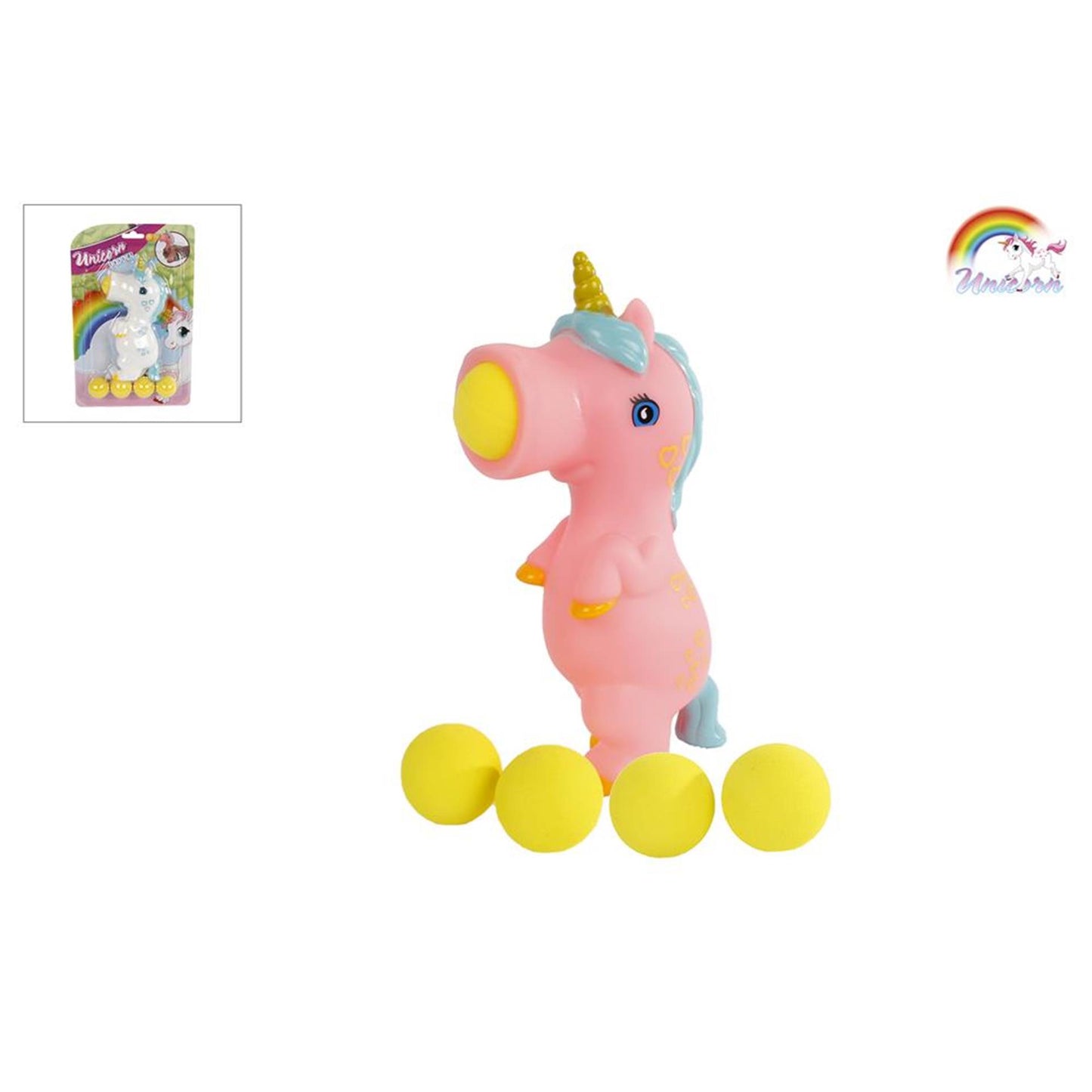 Einhorn -Popper mit 5 Bällen