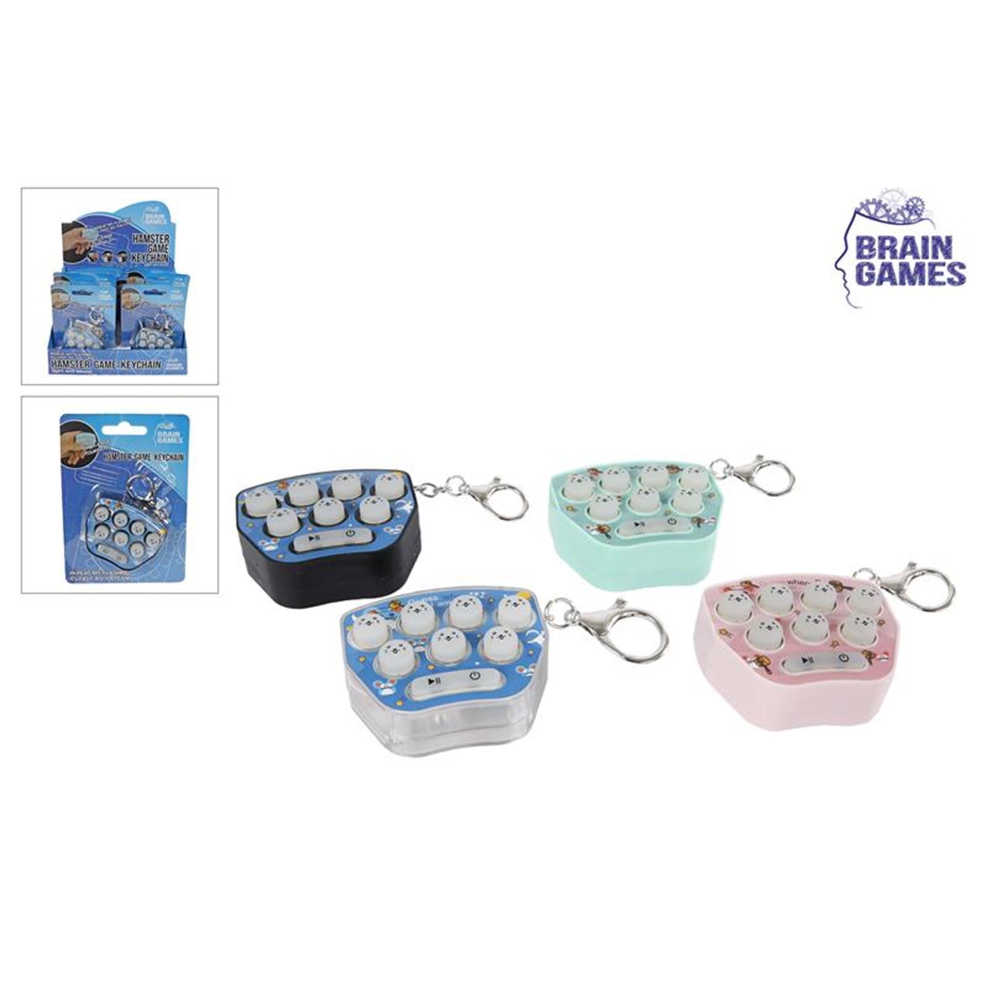 Brain Games Hamster Game Key Ring