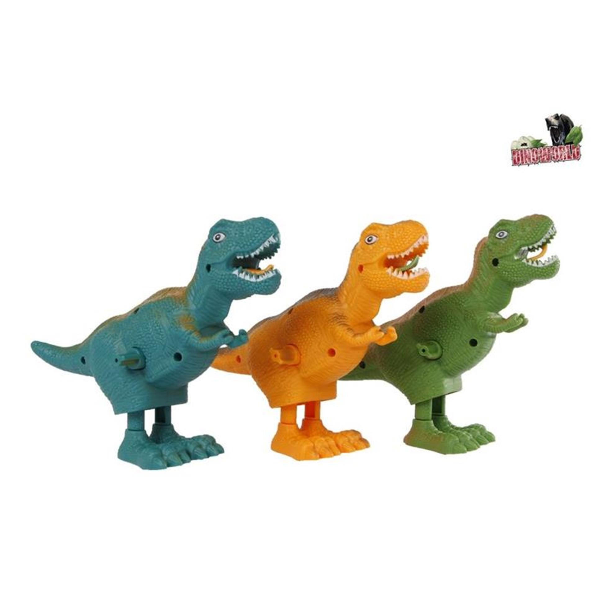 Dinoworld wandelnder T-Rex-Dino zum Aufziehen, 16 cm