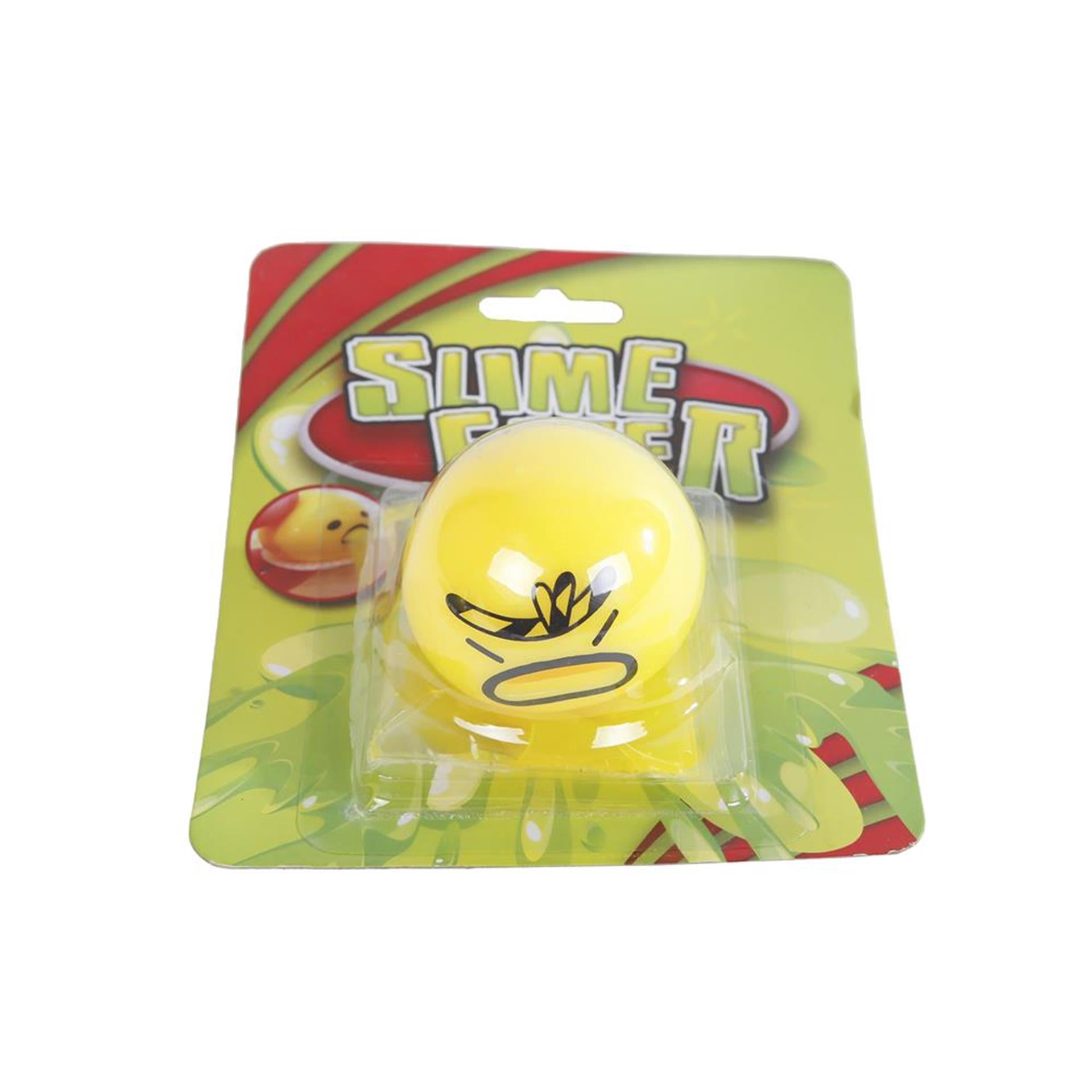 Slime Happertje lachendes Gesicht gelb, 5,5 cm