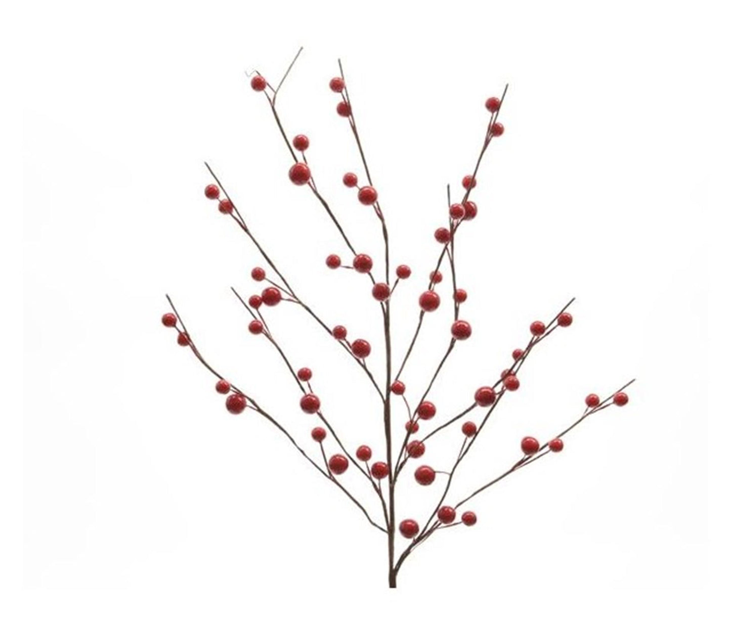 Decoris Deko-Beerenzweig mit roten Beeren 55cm