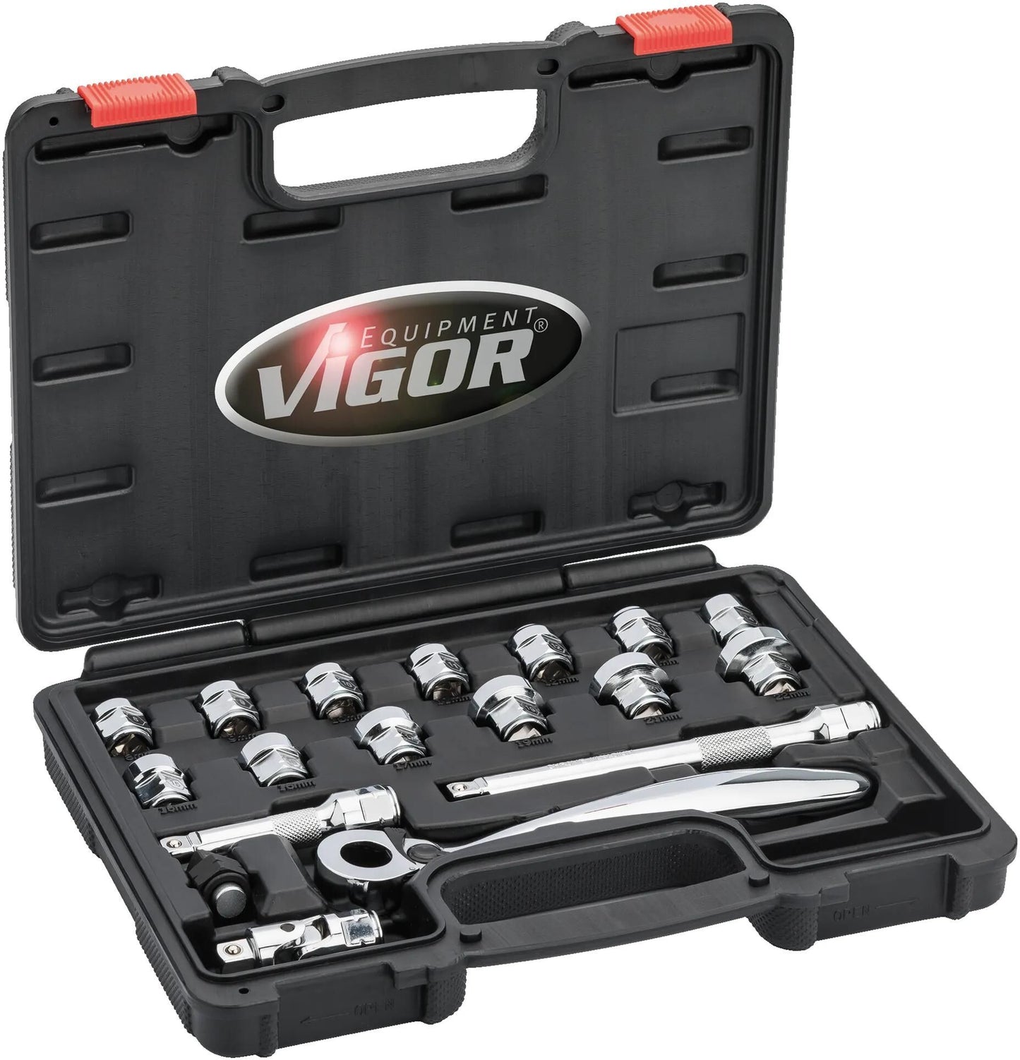 Vigor Socket Wech Sets 3 8 18tlg.