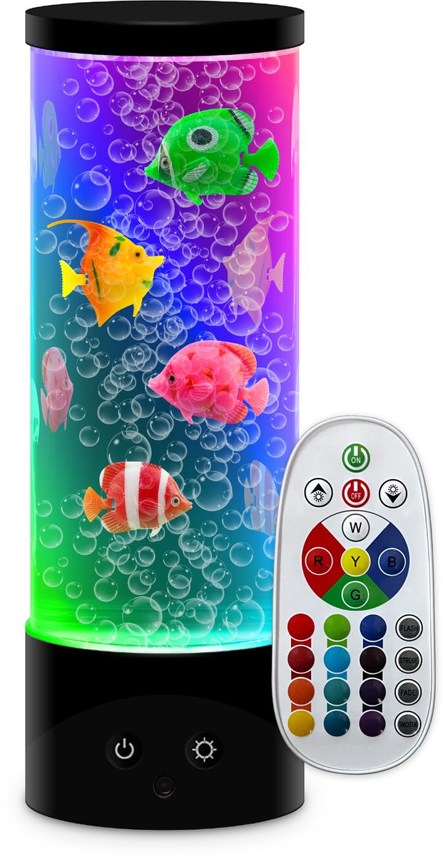 Party-Funlights – Angellampe mit Blasen – Farbwechsel – USB- und batteriebetrieben – inkl. USB-Kabel