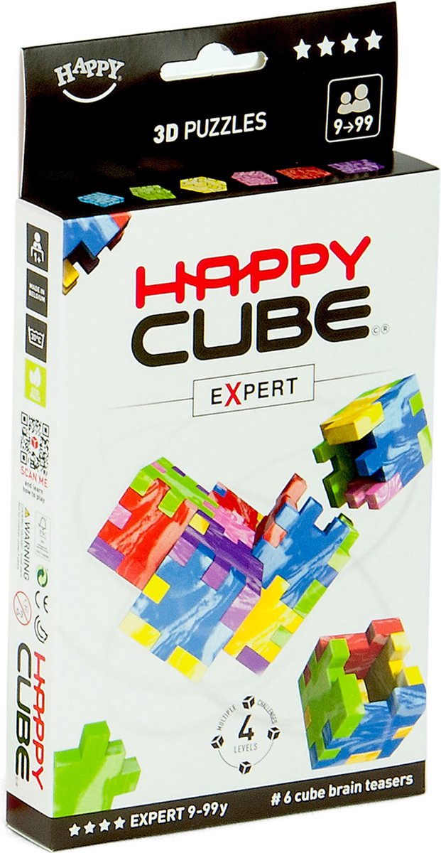 Intelligente Spiele – Happy Cube Expert – 6 Rätsel – 3D