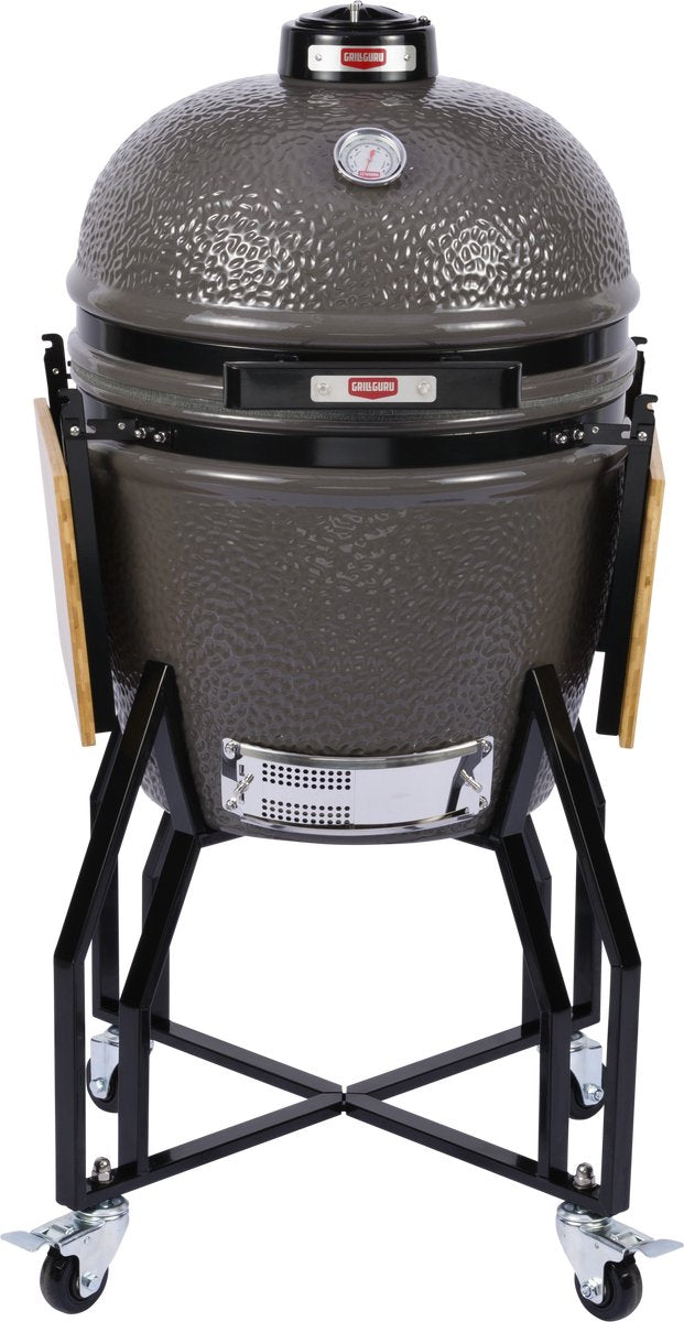 Grill Guru Kamado Barbecue Original groß ø47 cm ø18,5 Zoll – komplett – grau