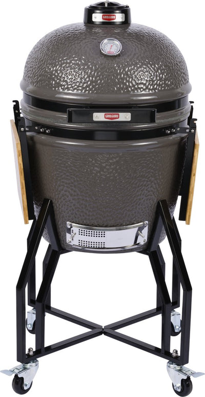 Grill Guru Kamado Barbecue Original groß ø47 cm ø18,5 Zoll – komplett – grau