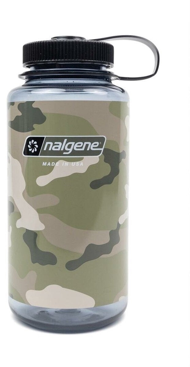 Nalgene – Weithalsflasche – Spezial – Trinkflasche – Wasserflasche – Tarnung – auslaufsicher – 1000 ml – BPA-frei – Sustain – Tarnung