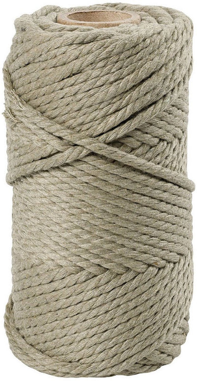 Kreativfirma Makrame Cord Mossgroen, 55m