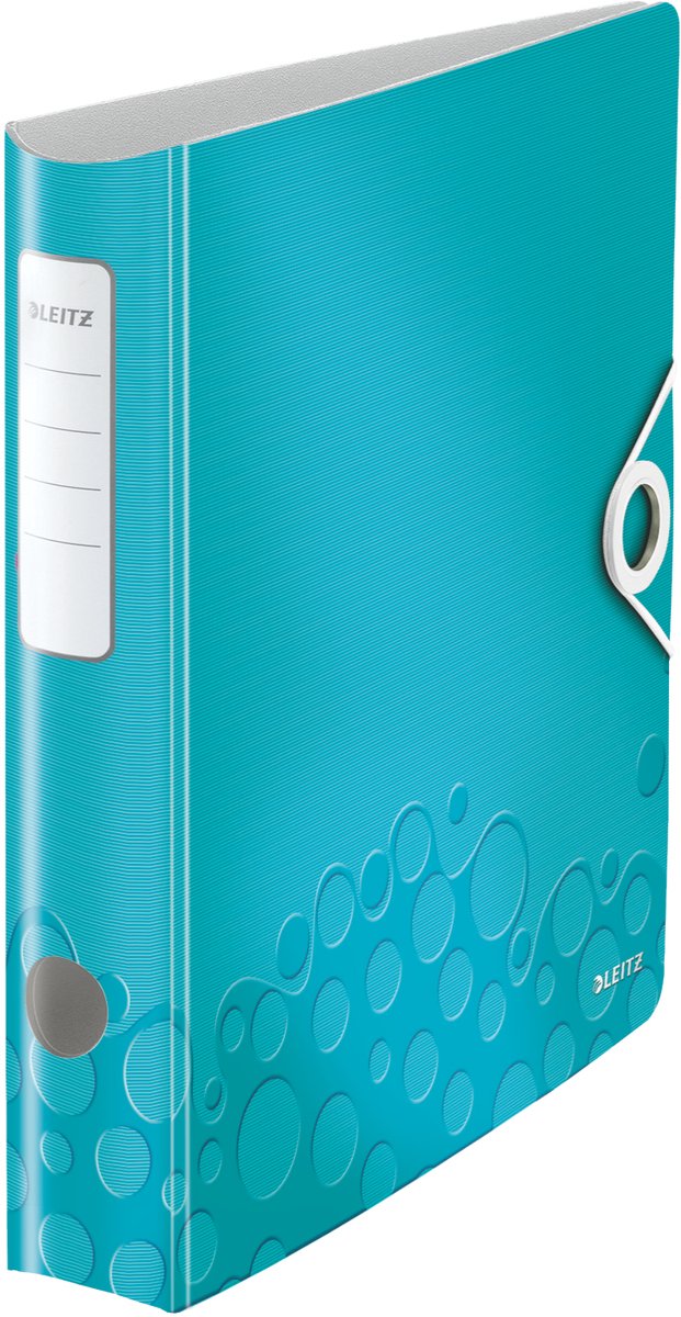 Leitz Active Wow-Binder – Kapazität von 350 A4-Blättern – Rückenbreite 65 mm – Eisblau