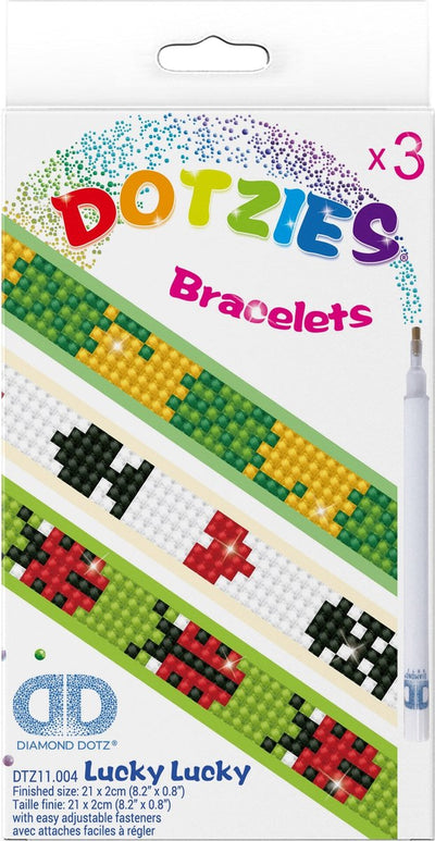 Diamond dotz® Diamond Dotz Dotzies Glücksarmbänder - Diamantmalerei - 804 Dotz - 21x2 cm
