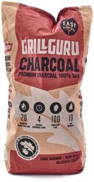 Grill Guru Kamado Holzkohle Eiche 10 kg – Holzkohle aus europäischer Eiche – Premium-Qualität für Ihren Grill