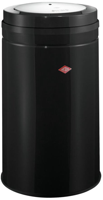Wesco großer Schaukel-Mülleimer | 120 Liter | Metall - schwarz | Mülleimer - hergestellt in Deutschland