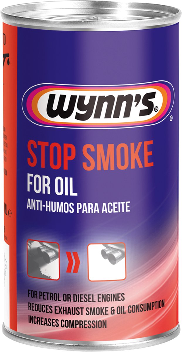 Wynn's Wynns stoppt Rauch – reduziert Abgasrauch – kompatibel mit allen Ölen und Motortypen – verbessert die Motorleistung – 325 ml