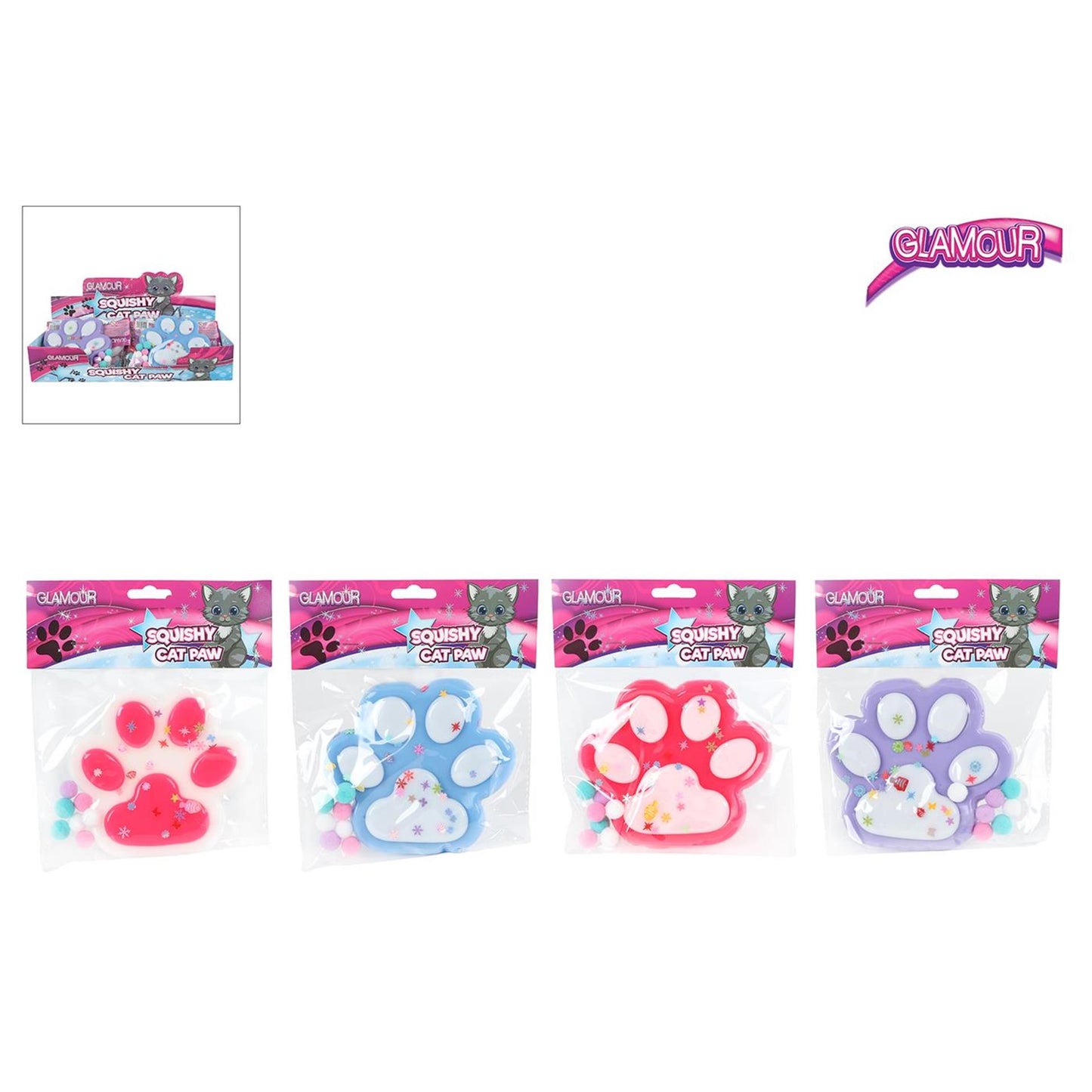 Glamour Squishy Mega-Katzenpfote 12,5 cm
