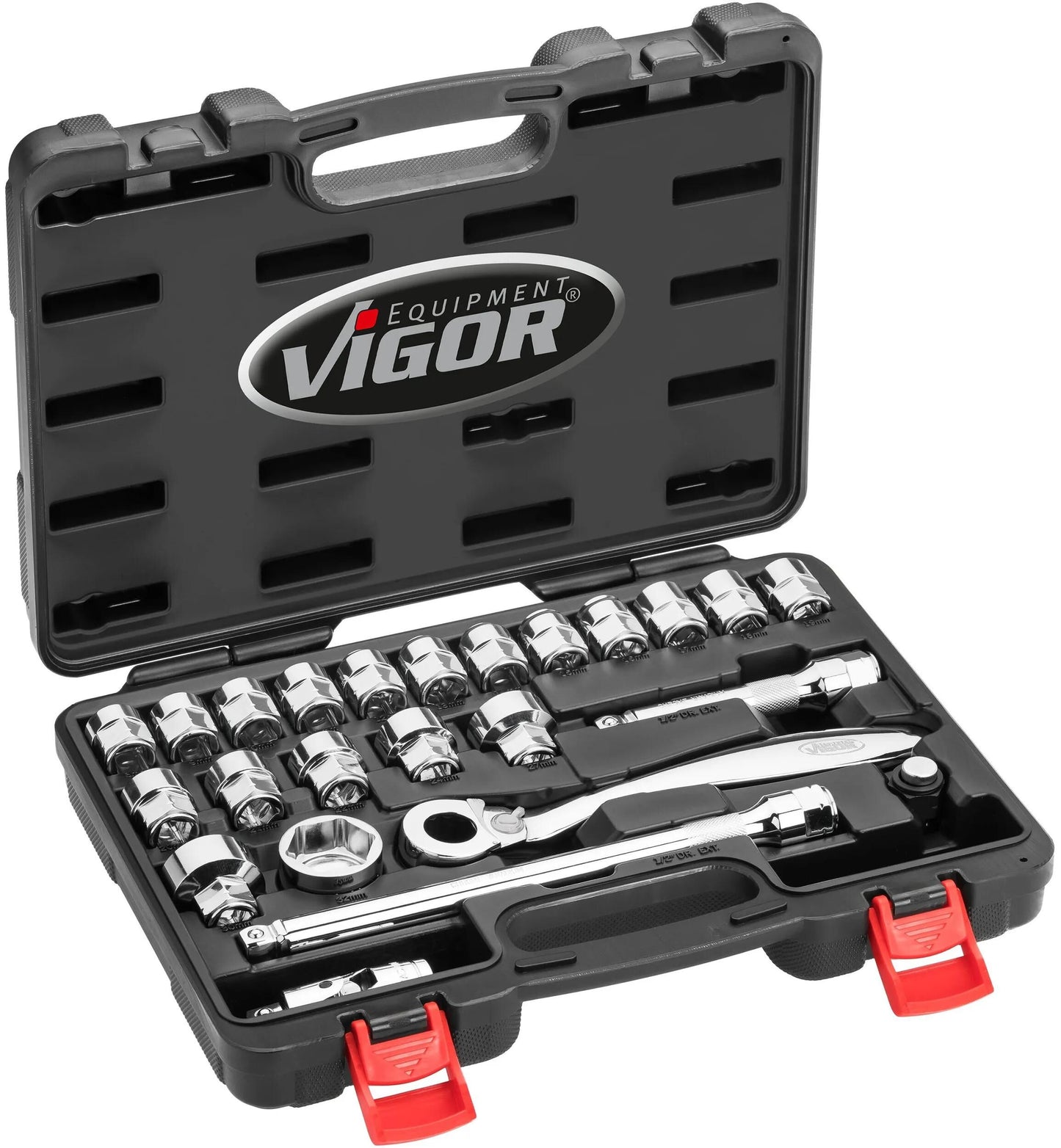 Vigor Socket Set 1 2 24-tg Superflat V7202