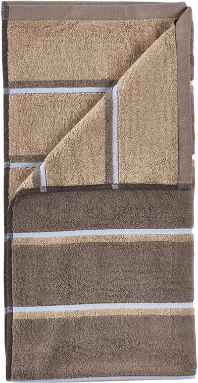 Zone Denmark Saunatuch 100 x 50 cm Taupe Kamel Himmelblau