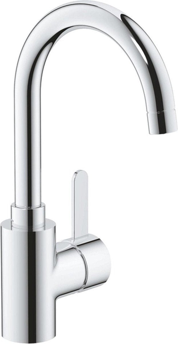 Grohe Eurosmart Cosmopolitan Wasserspar-Waschtischarmatur – L-Größe – Push-Open-Ablaufgarnitur – Chrom
