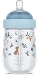 Mepal Mio Babyflasche Little Dutch – 240 ml – Anti-Kolik – Spiraldesign verhindert Verstopfen – medizinisches Silikon – Waldfreunde