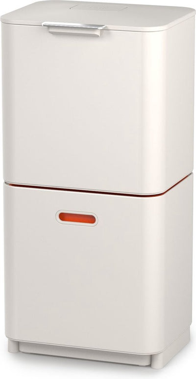 Joseph Joseph Intelligenter Abfalleimer Totem Max – 60 l – Steinweiß