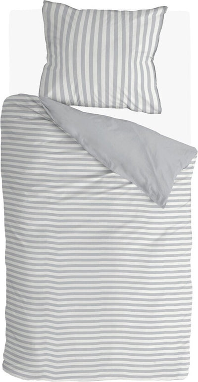 Walra Bettbezug weich gemütlich – 140 x 220 – 100 % Baumwolle (BCI) – Grau