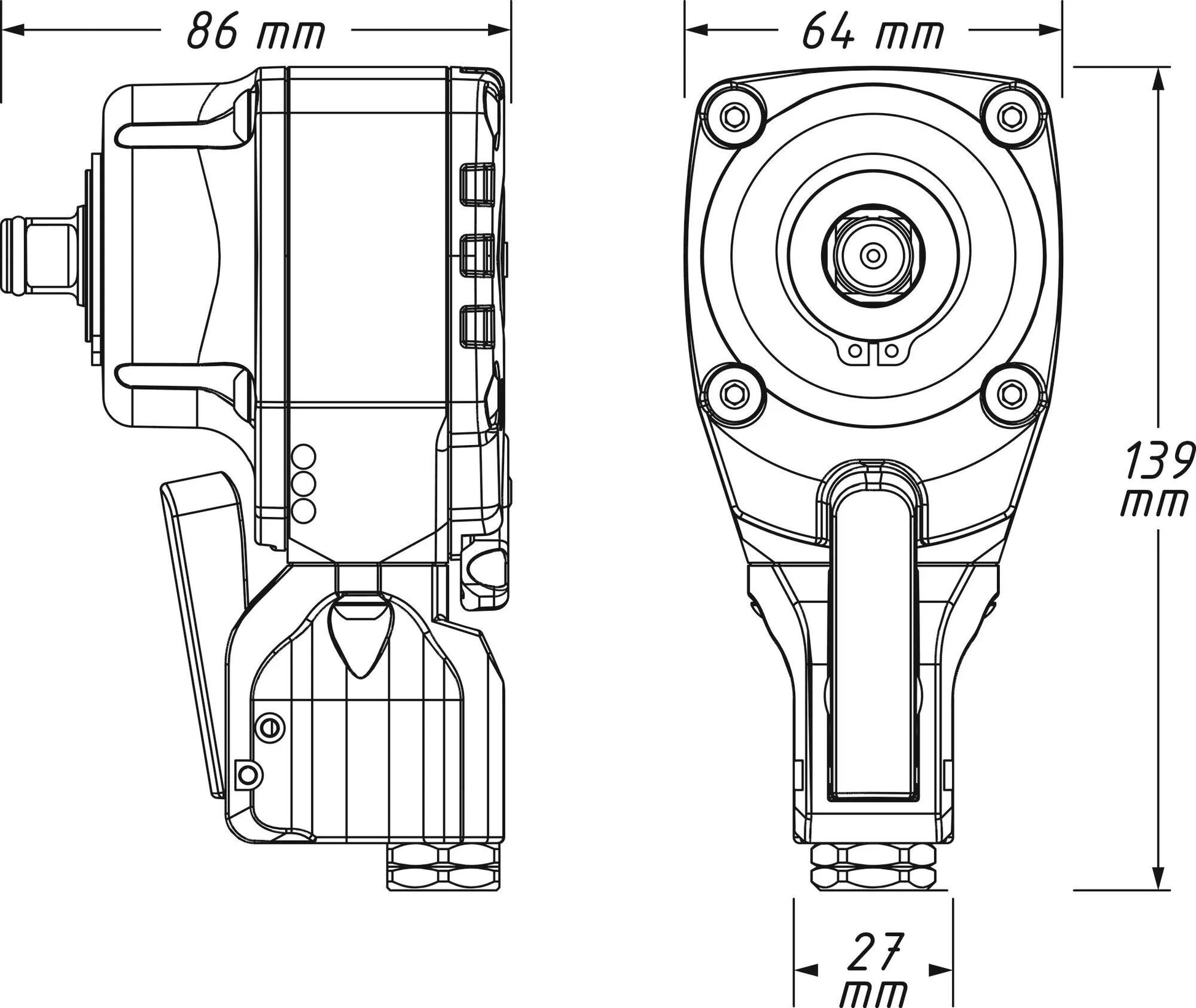Hazet Impact ScreverDriver 1 2 Twin Turbo 550 nm