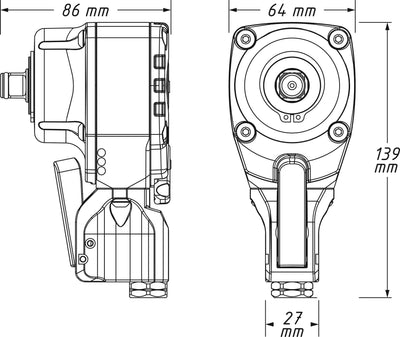 Hazet Impact ScreverDriver 1 2 Twin Turbo 550 nm