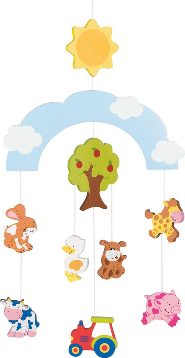Goki Mobile: Bauernhof 20x55cm, Holz