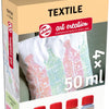 TALENS Art Creation Textile Farbe Pastell 4x50ml