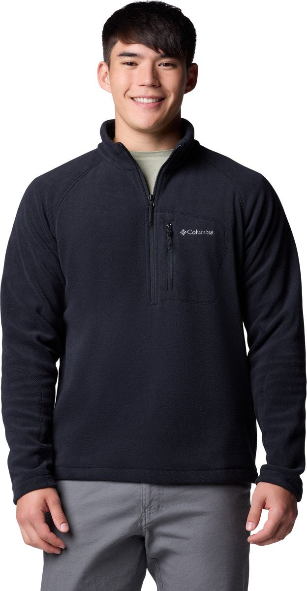 Columbia Fast Trek™ III Fleece-Herrenpullover mit halbem Reißverschluss – Schwarz – Größe L