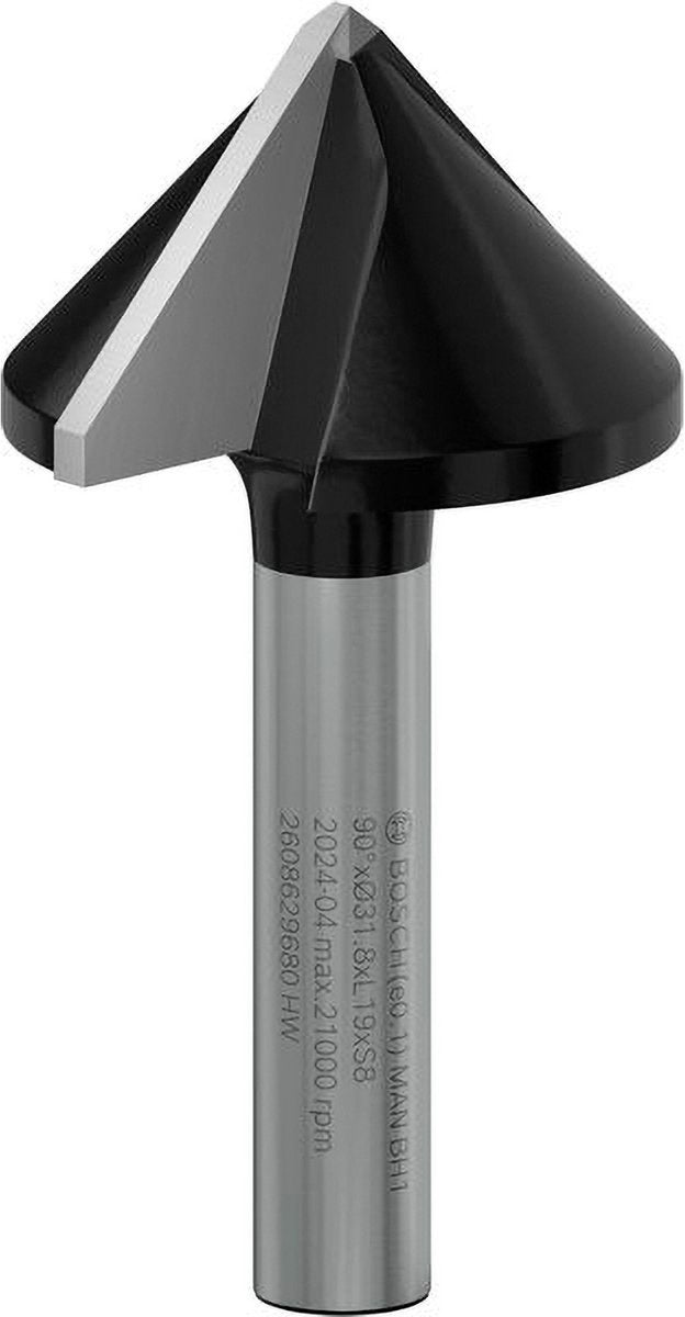 Bosch Pro Spitzschlitzfräser 90° x ø 31,8 Schaft 8 mm - 260862968...